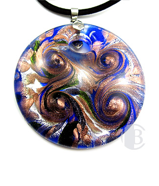 specialty focal solid murano glass pendant