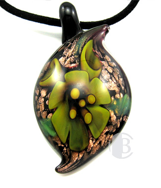 specialty focal solid murano glass pendant
