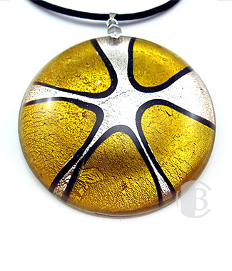 specialty focal solid murano glass pendant