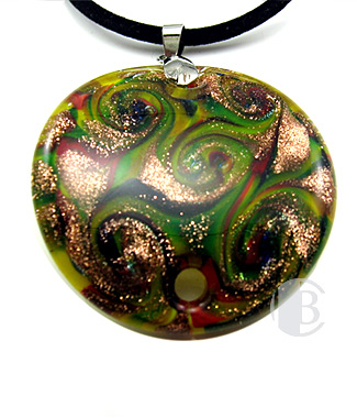 specialty focal solid murano glass pendant