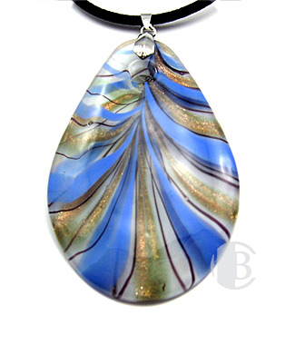 specialty focal solid murano glass pendant