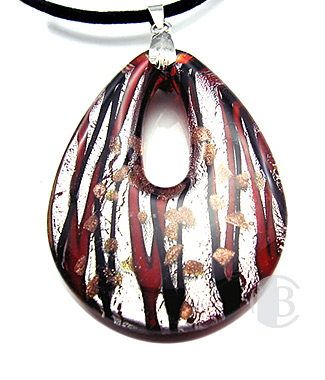 specialty focal solid murano glass pendant