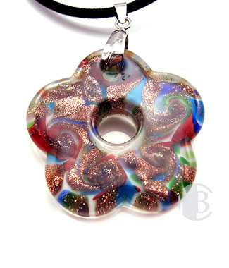 specialty focal solid murano glass pendant