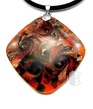 specialty focal solid murano glass pendant