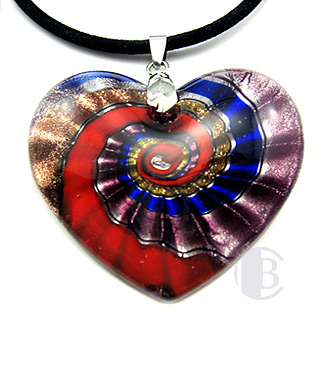 specialty focal solid murano glass pendant